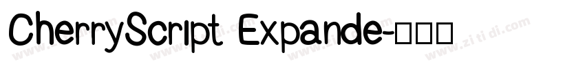 CherryScript Expande字体转换